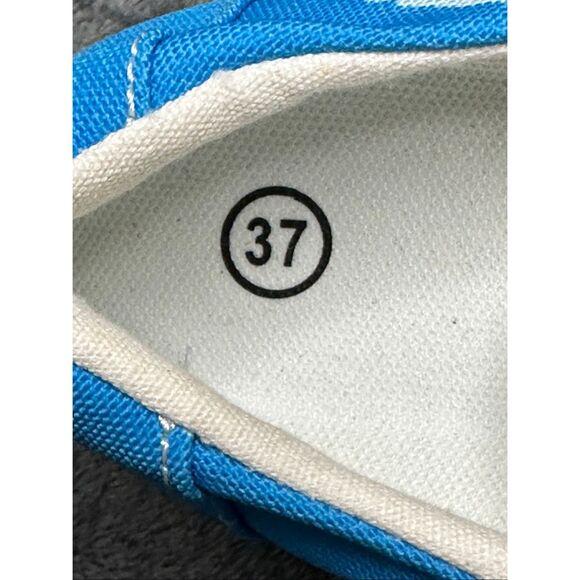 Hey Dude Lions Blue Canvas Loafers Slip-On Shoes EU 37 (US W7) Lightweight - Picture 3 of 10